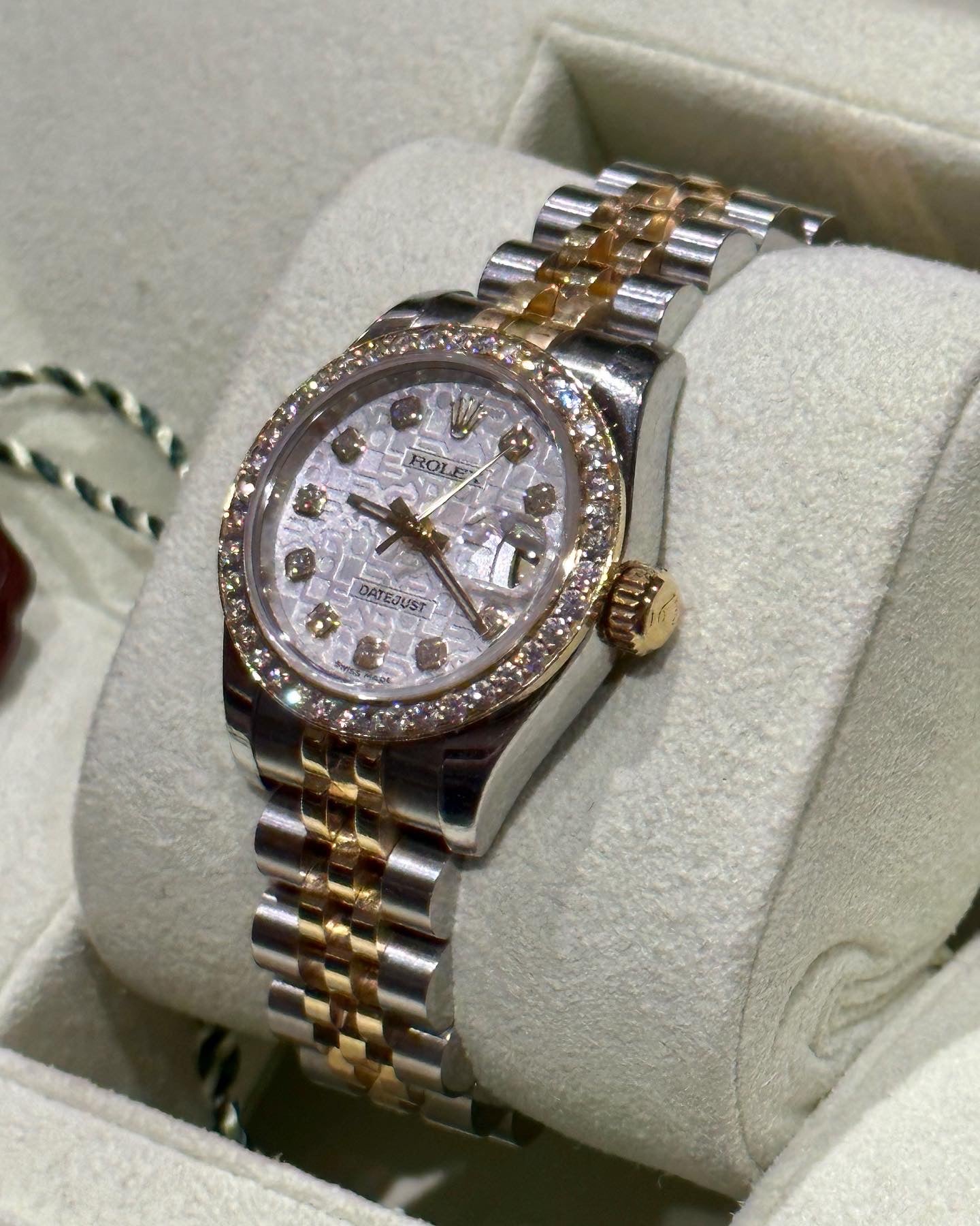 2009 Ladies Datejust 26mm 179173 Two Tone Computer Dial + Factory Diamond Bezel and Markers