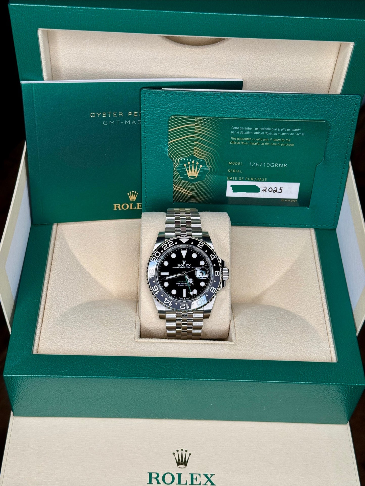 NEW 2025 Rolex GMT-Master ii “Bruce Wayne” 126710GRNR