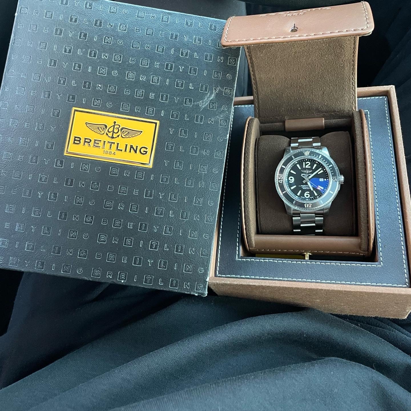 SOLD 2021 Breitling SuperOcean Black Dial