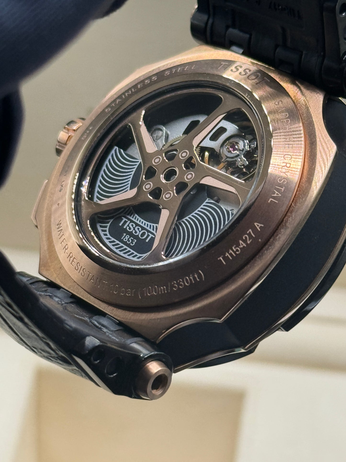 Tissot Chronograph Rose Gold Leather Band