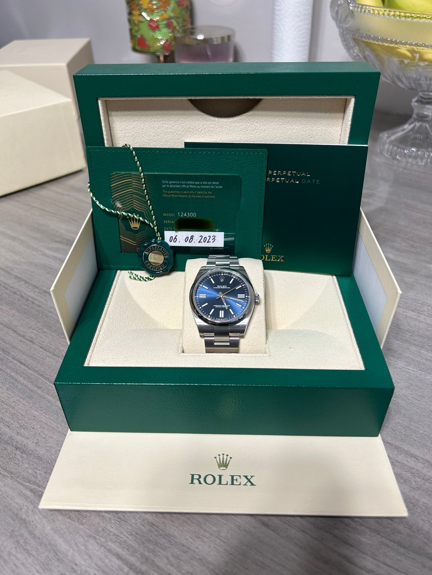 2023 Rolex Oyster Perpetual 41mm Blue Dial