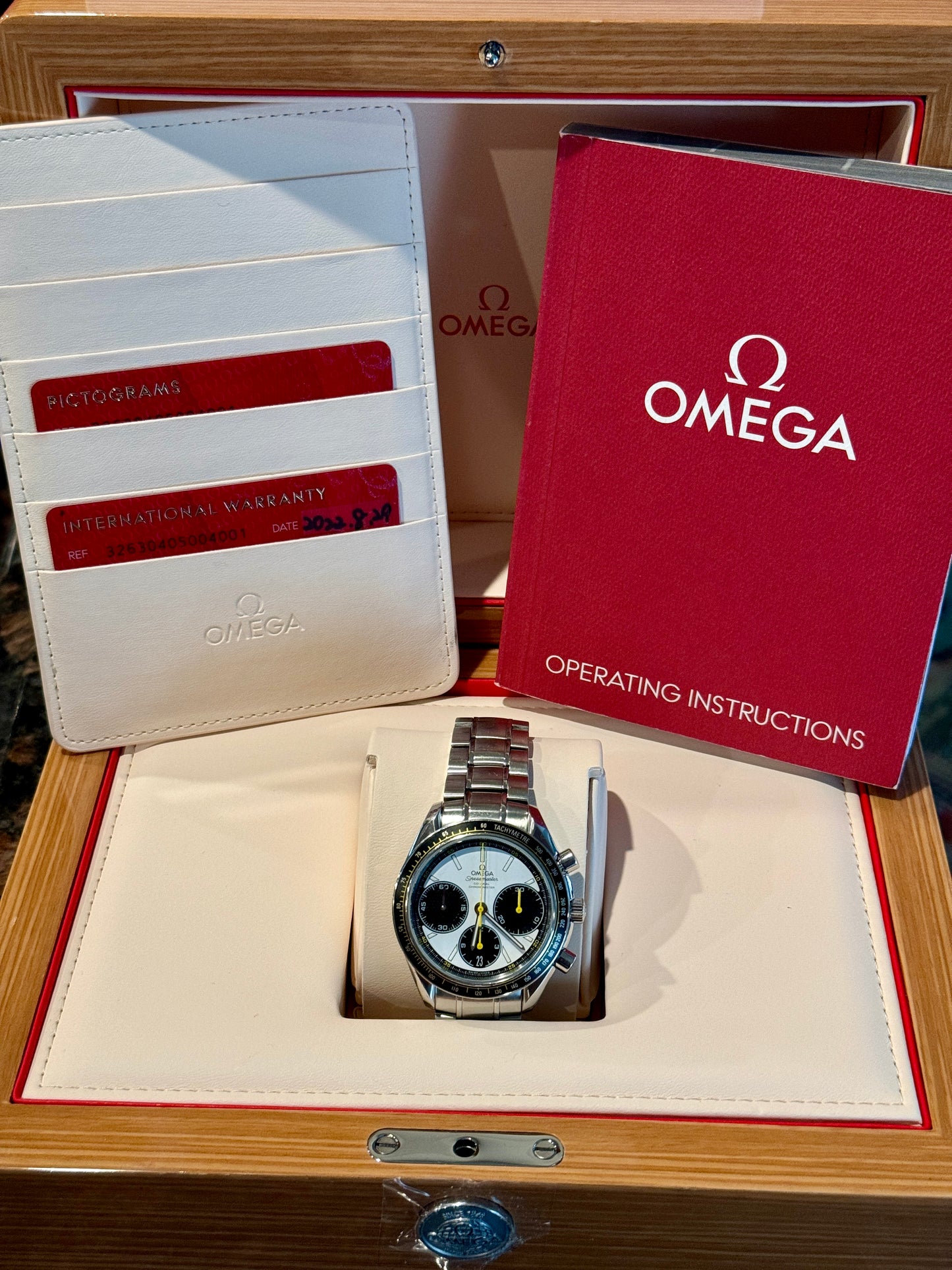 2022 Omega Speedmaster Racing Panda Dial