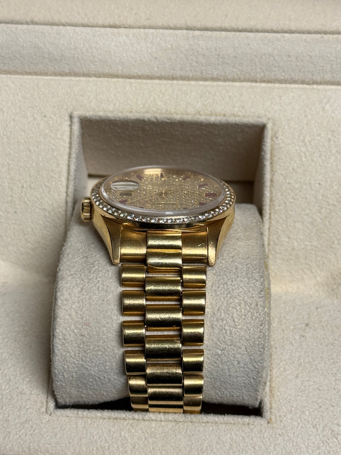 1990’s Rolex day date 36 diamond dial and bezel