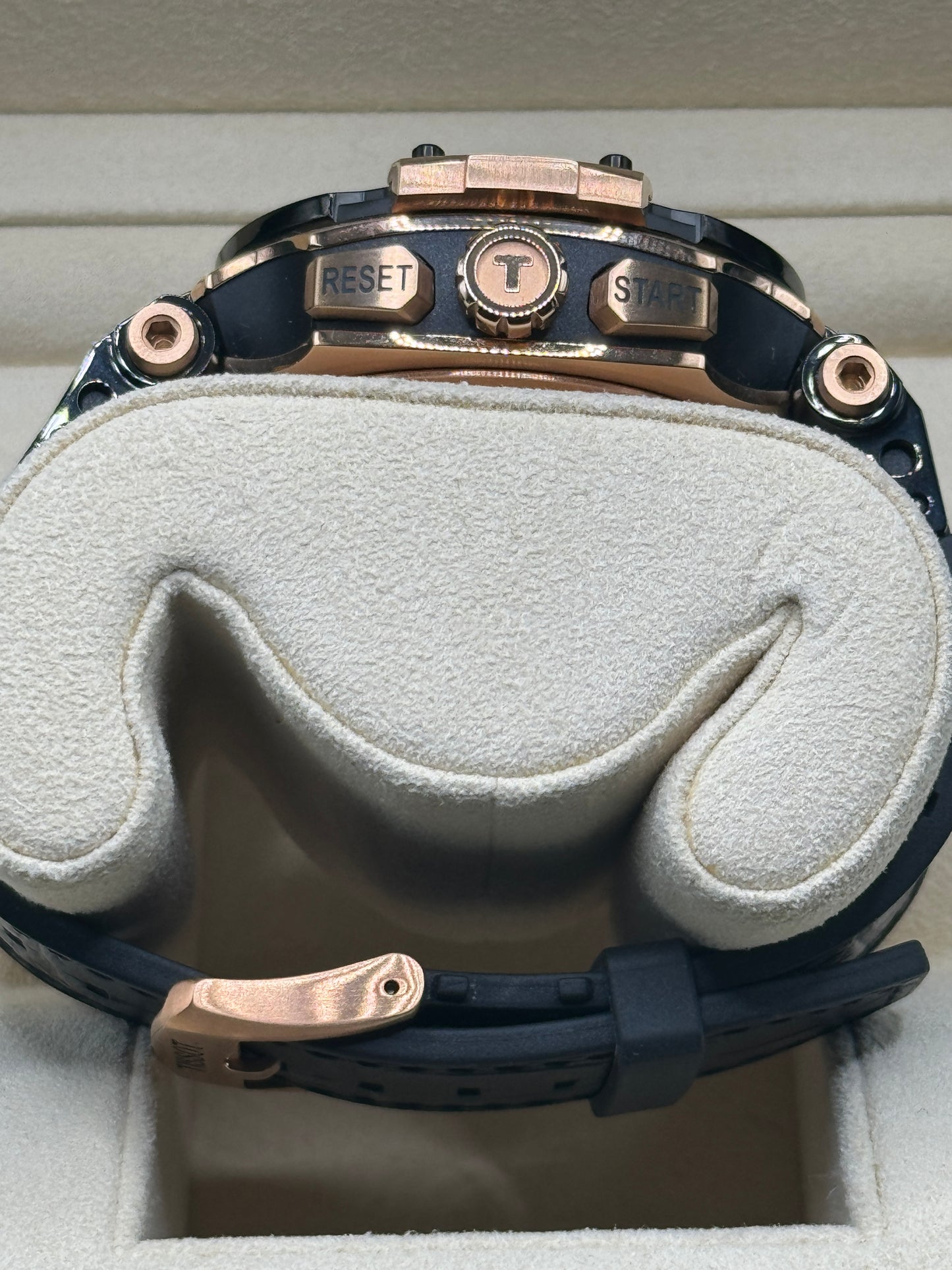 Tissot Chronograph Rose Gold Leather Band