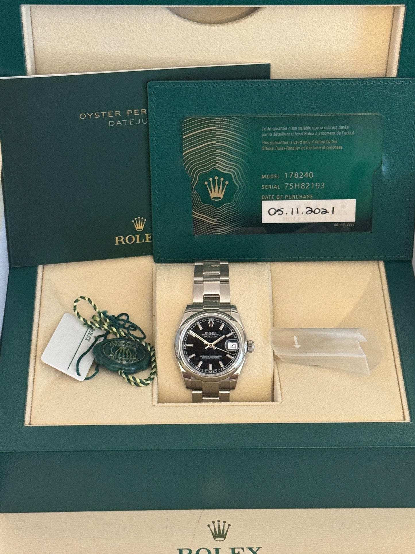 2021 Rolex Ladies Datejust 31