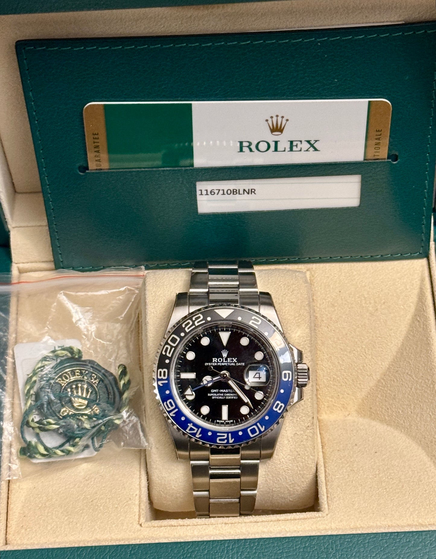 2016 Rolex GMT-Master ii “BATMAN” 116710BLNR