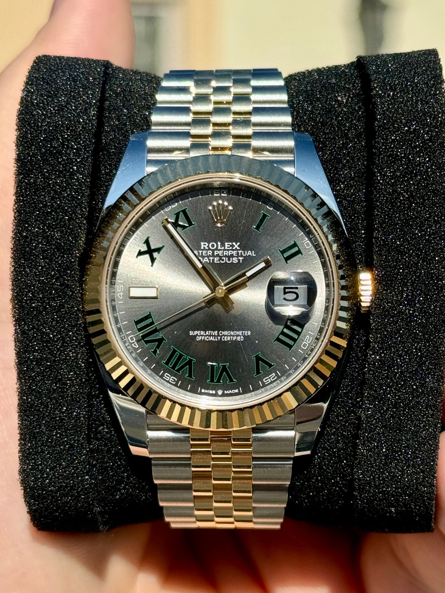 New Unworn 2024 RolexDatejust Two-Tone Wimbledon Dial