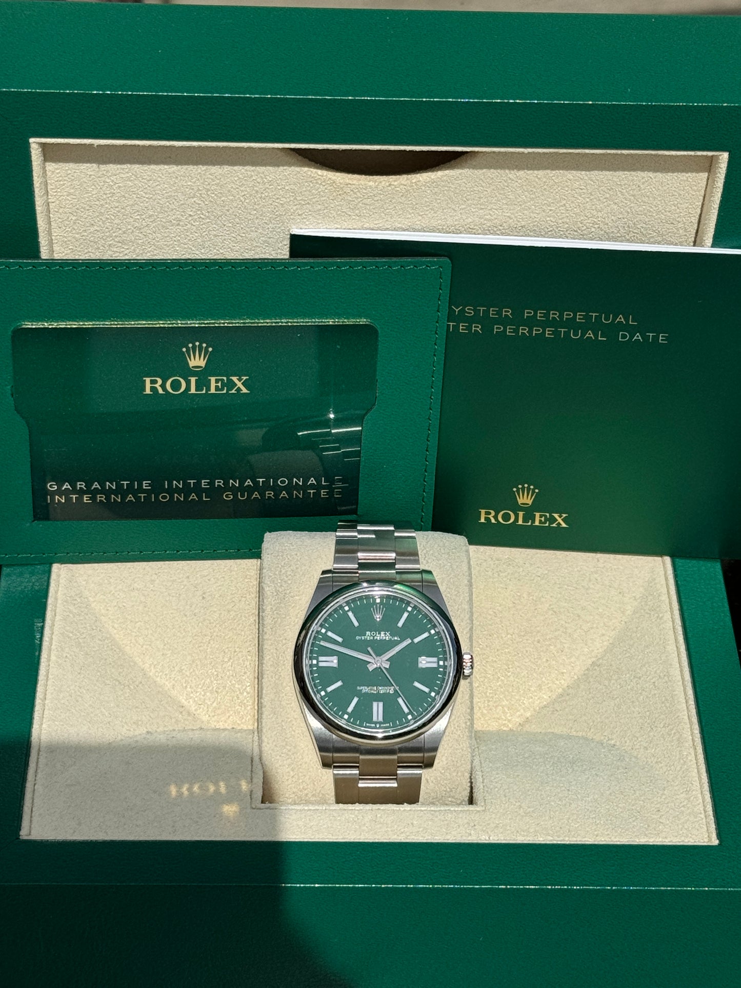2023 Rolex Oyster Perpetual 41mm Green Dial