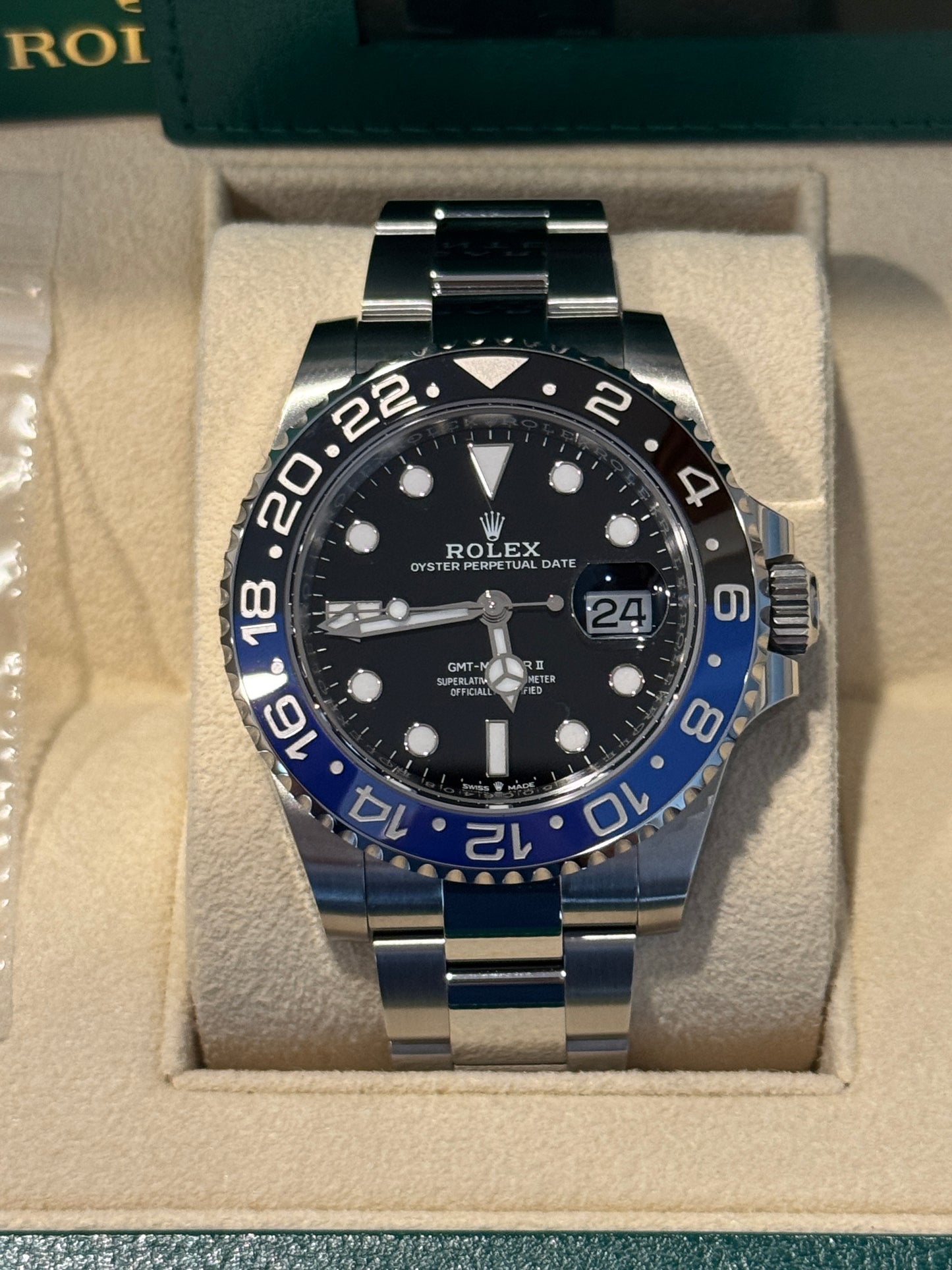 Unworn 2023 Rolex GMT-Master ii “Batman” 126710BLNR