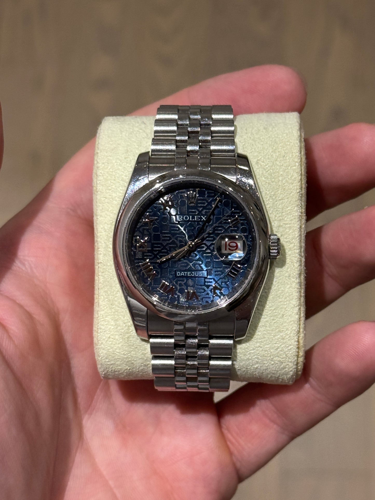 2008 Rolex Datejust 36 Roulette Computer Dial