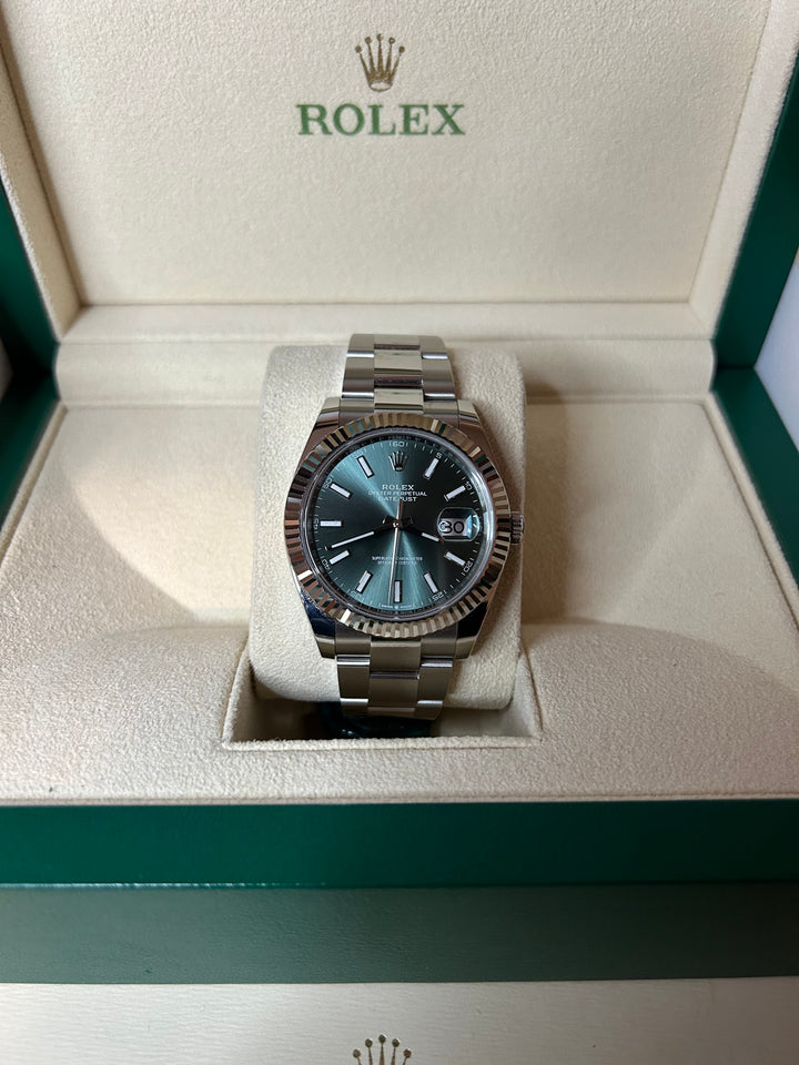 Like New 2023 Rolex Datejust Mint Green Dial