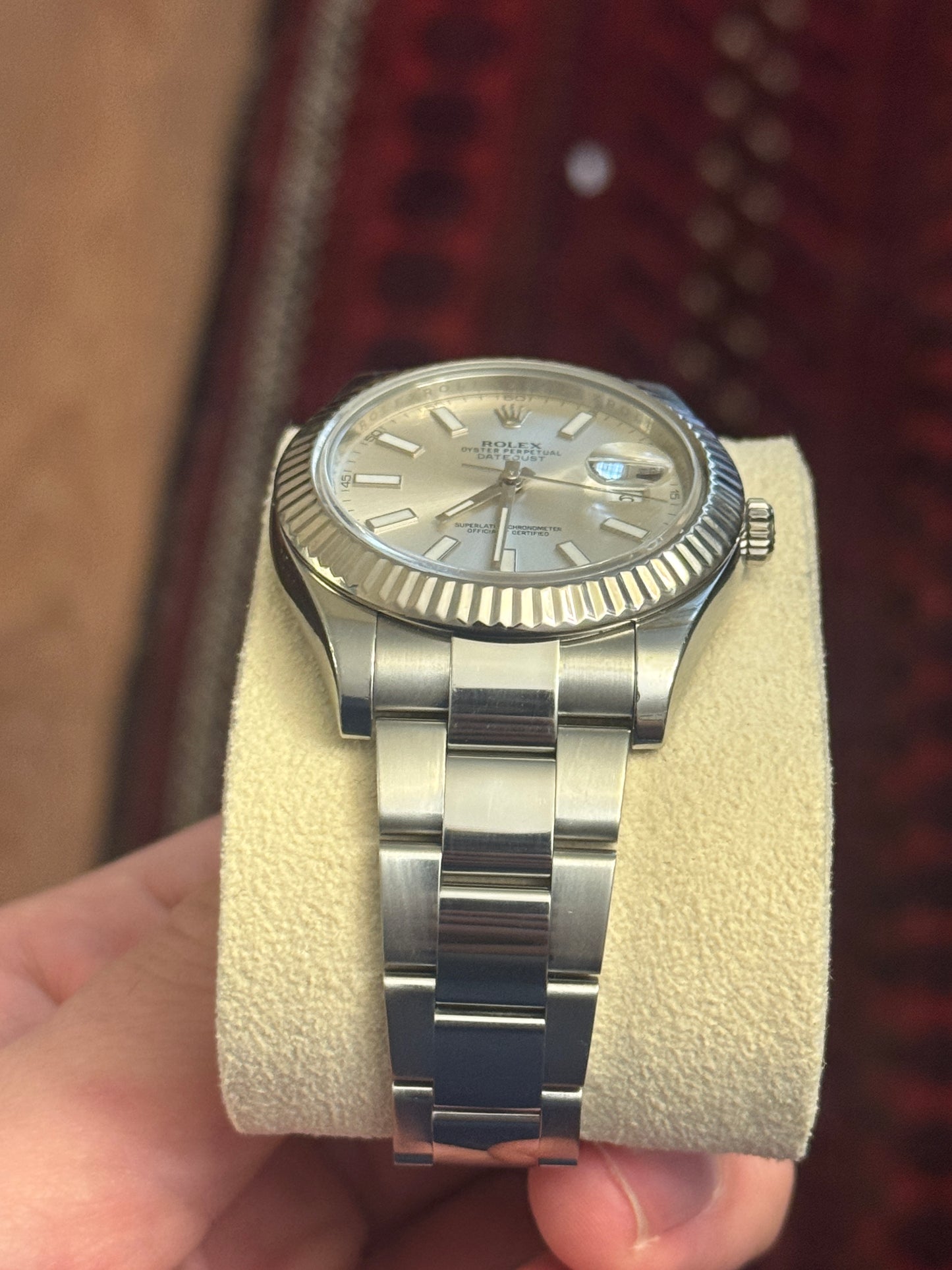 2010-2016 Rolex Datejust 41 Silver Dial 116334