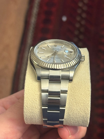 2010-2016 Rolex Datejust 41 Silver Dial 116334