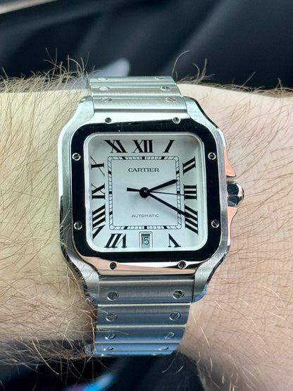 2023 Cartier Santos Large White Dial