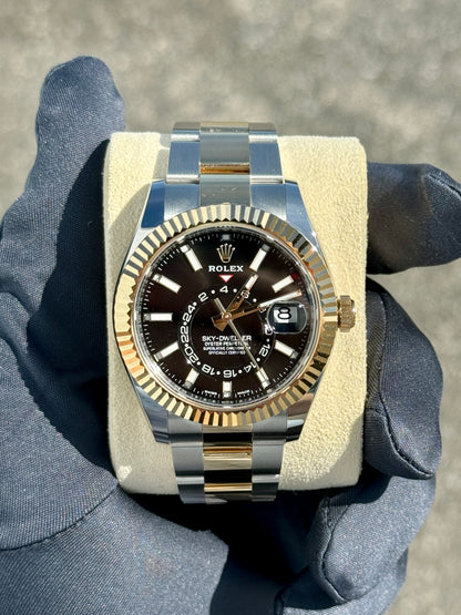 2022 Rolex Sky-Dweller Two-Tone Black Dial