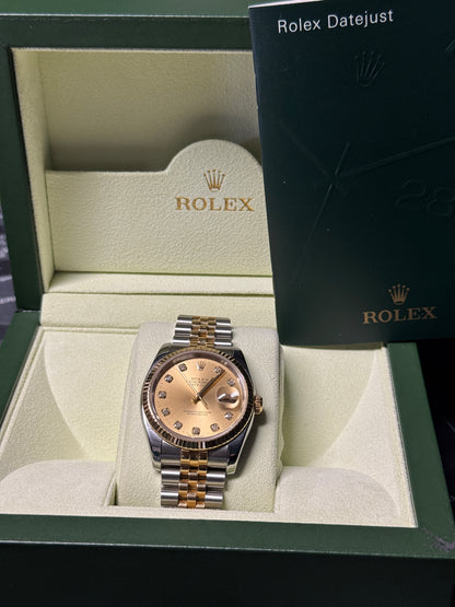 2005 Rolex Datejust 36 116233 Diamond Dial