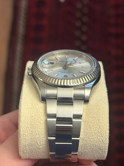 2010-2016 Rolex Datejust 41 Silver Dial 116334