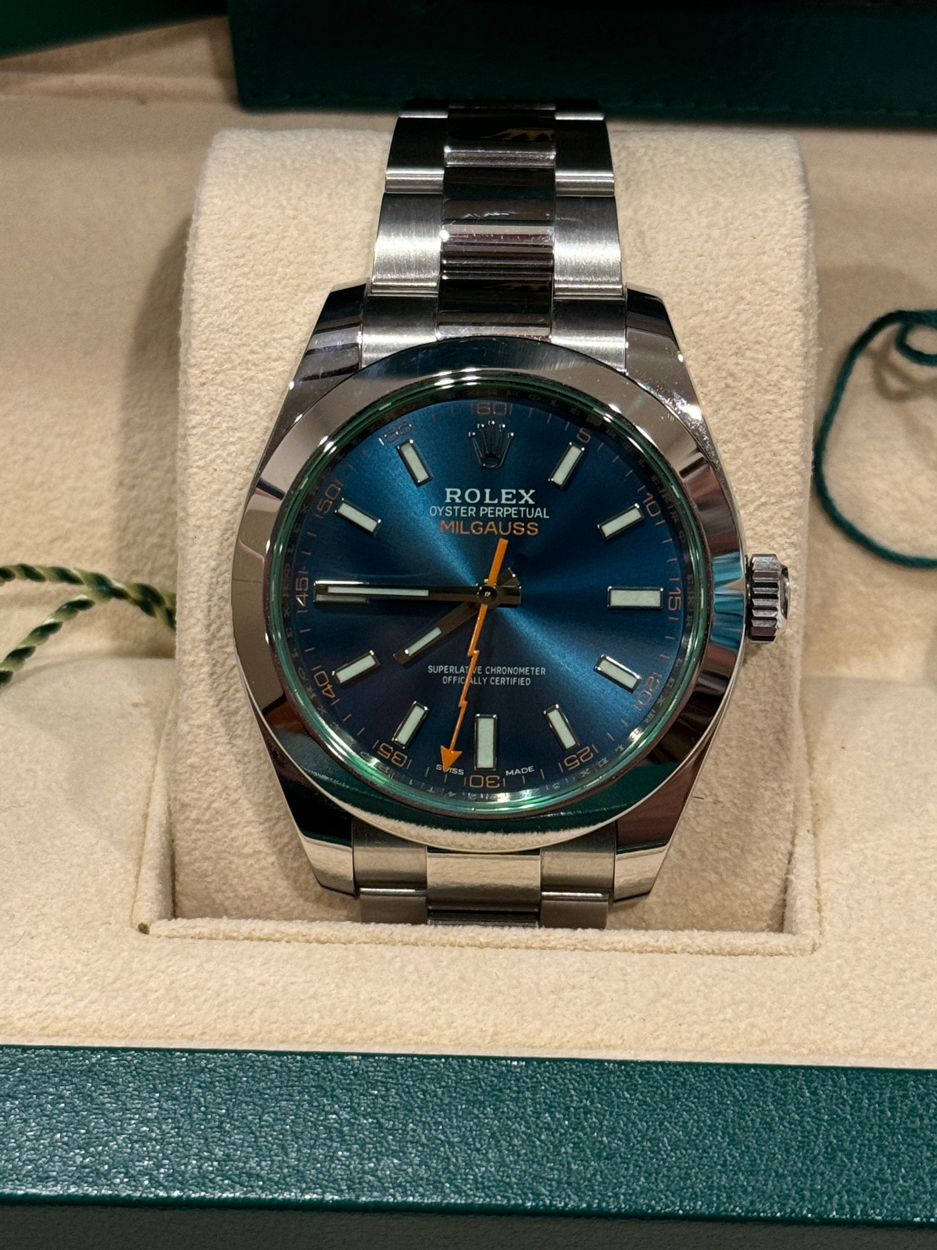 2022 Rolex Milgauss Blue Dial 116400GV