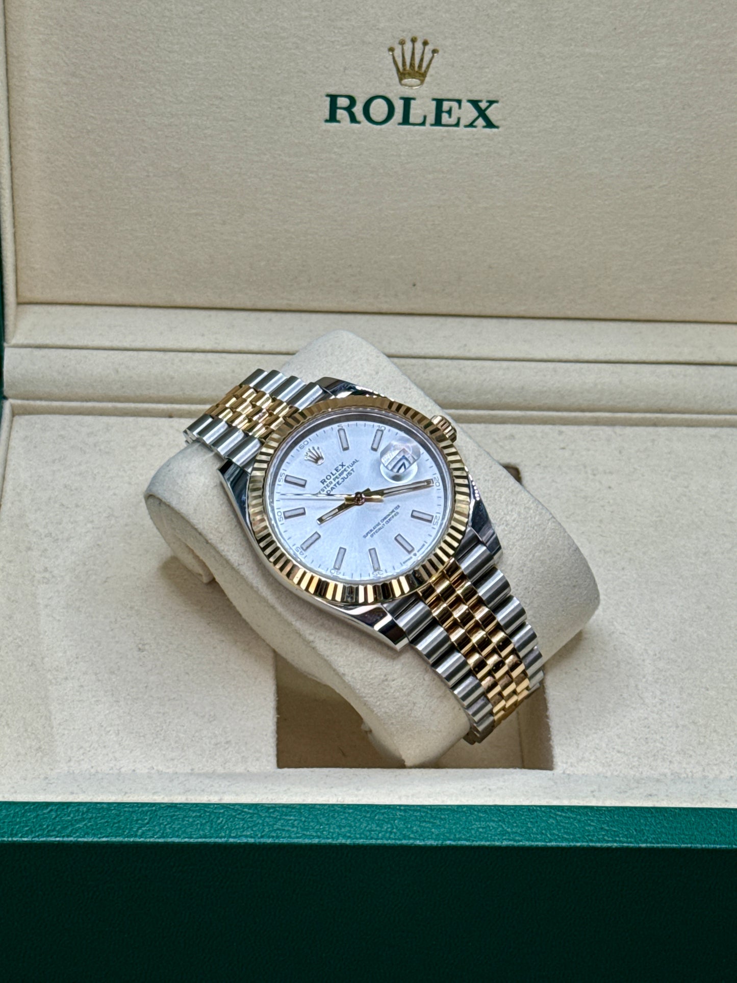 2025 Rolex Datejust 41 Two-Tone Silver Dial 126333