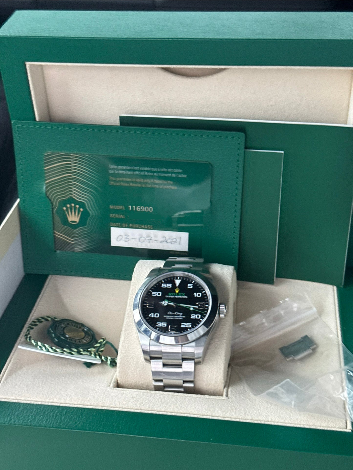 2021 Rolex Airking 40mm 116900