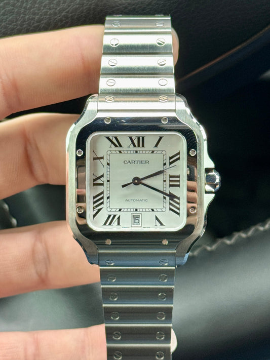 2023 Cartier Santos Large White Dial
