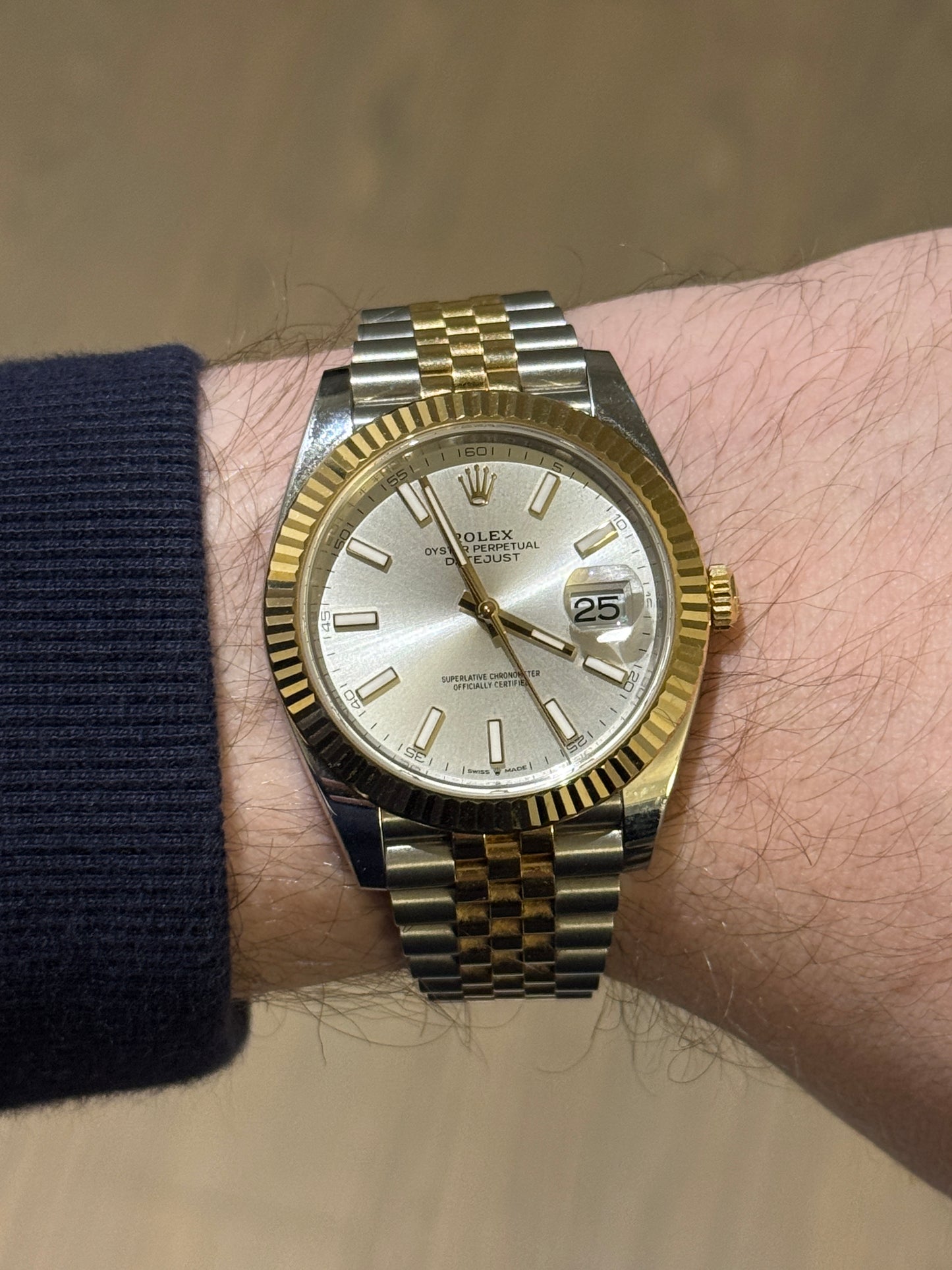 2025 Rolex Datejust 41 Two-Tone Silver Dial 126333