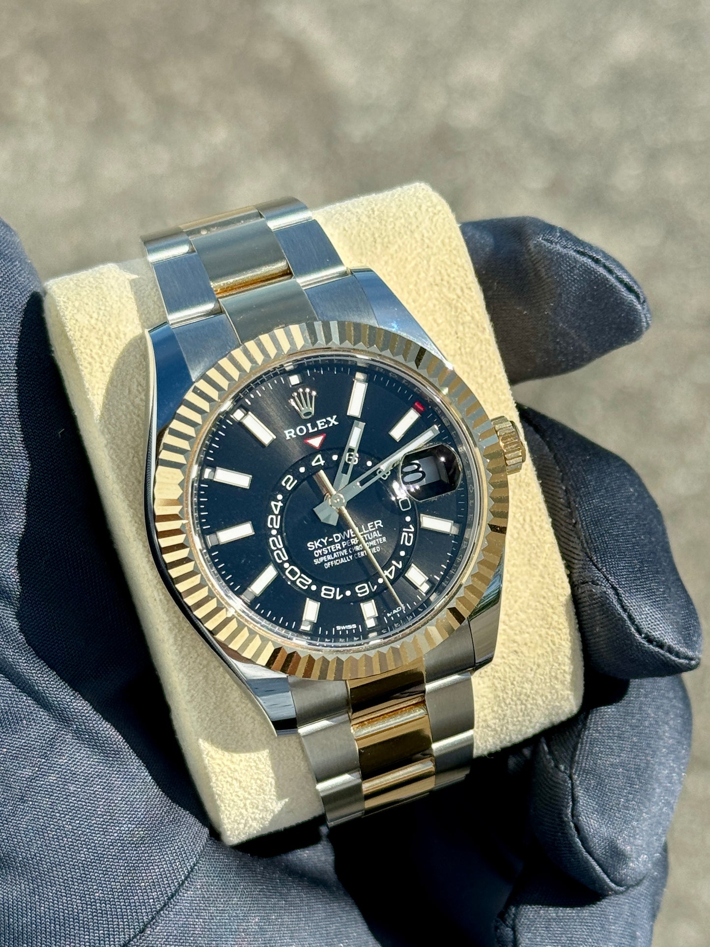 2022 Rolex Sky-Dweller Two-Tone Black Dial