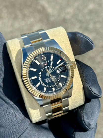 2022 Rolex Sky-Dweller Two-Tone Black Dial