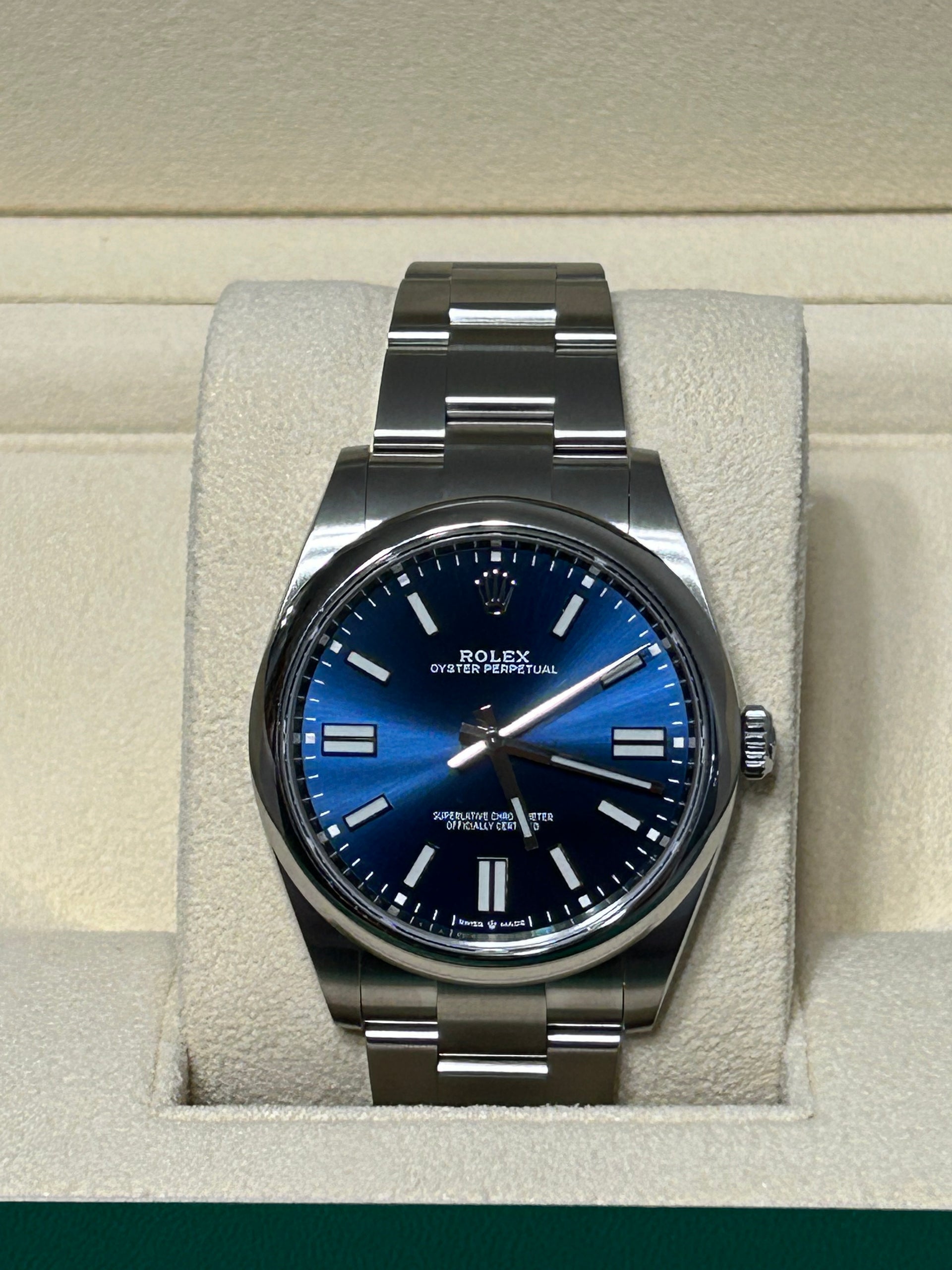 2023 Rolex Oyster Perpetual 41mm Blue Dial