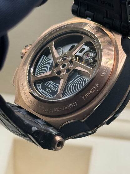 Tissot Chronograph Rose Gold Leather Band