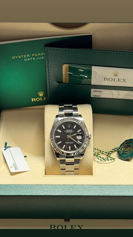 2020 Rolex Datejust 41 Black Dial 126334