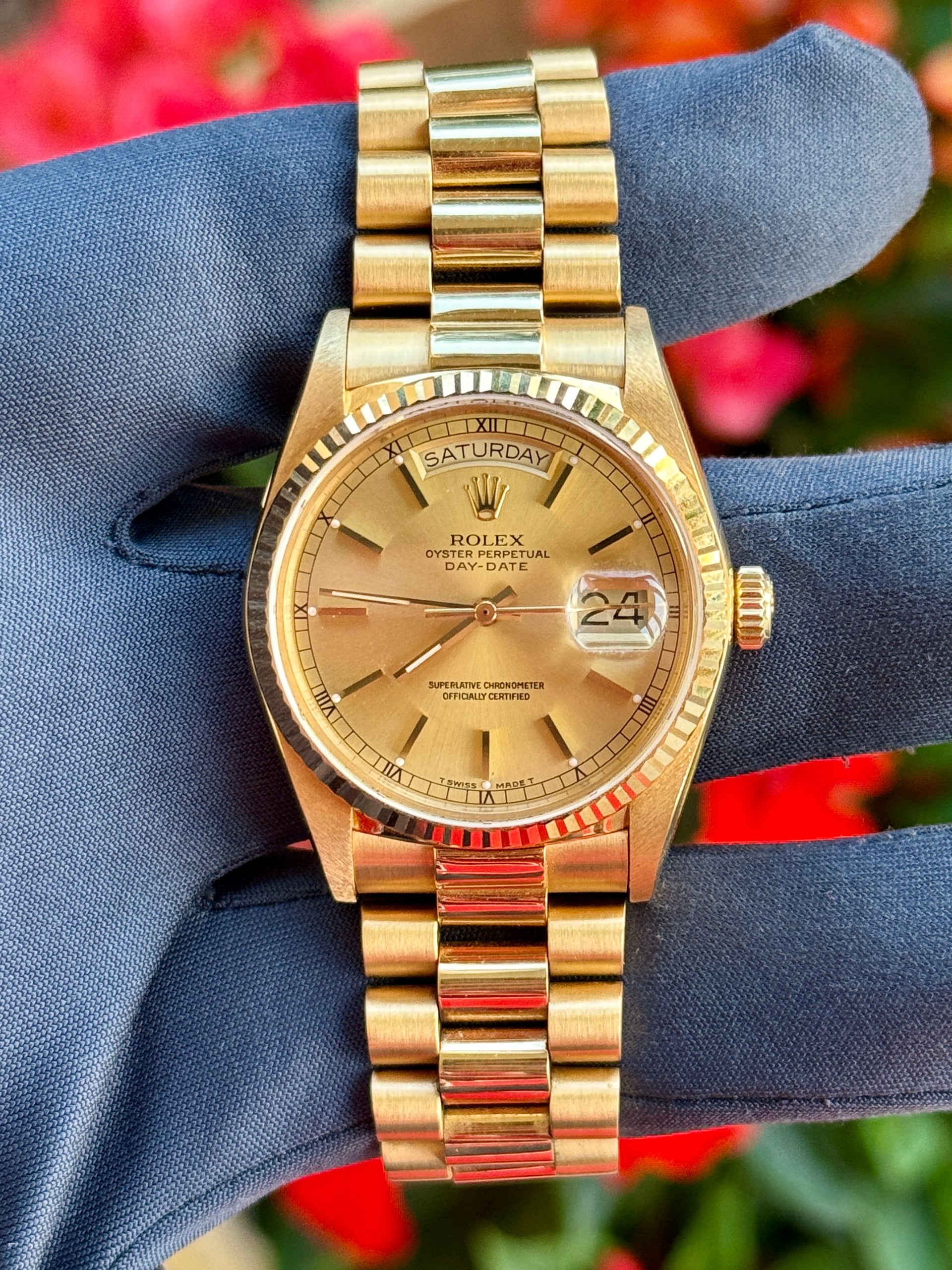 Rolex Day-Date 36 18KT Yellow Gold 18038