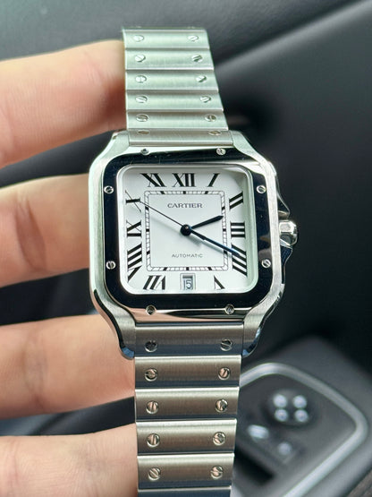2023 Cartier Santos Large White Dial