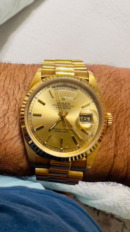 Rolex Day-Date 36mm champagne dial 18038