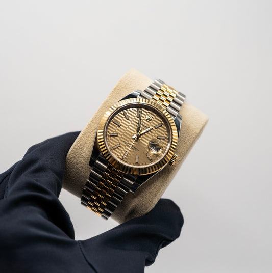 2023 Rolex Datejust 41mm Y/G Motif Dial
