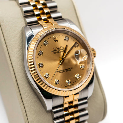 2005 Rolex Datejust 36 116233 Diamond Dial