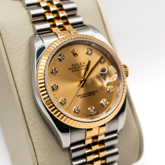 2005 Rolex Datejust 36 116233 Diamond Dial