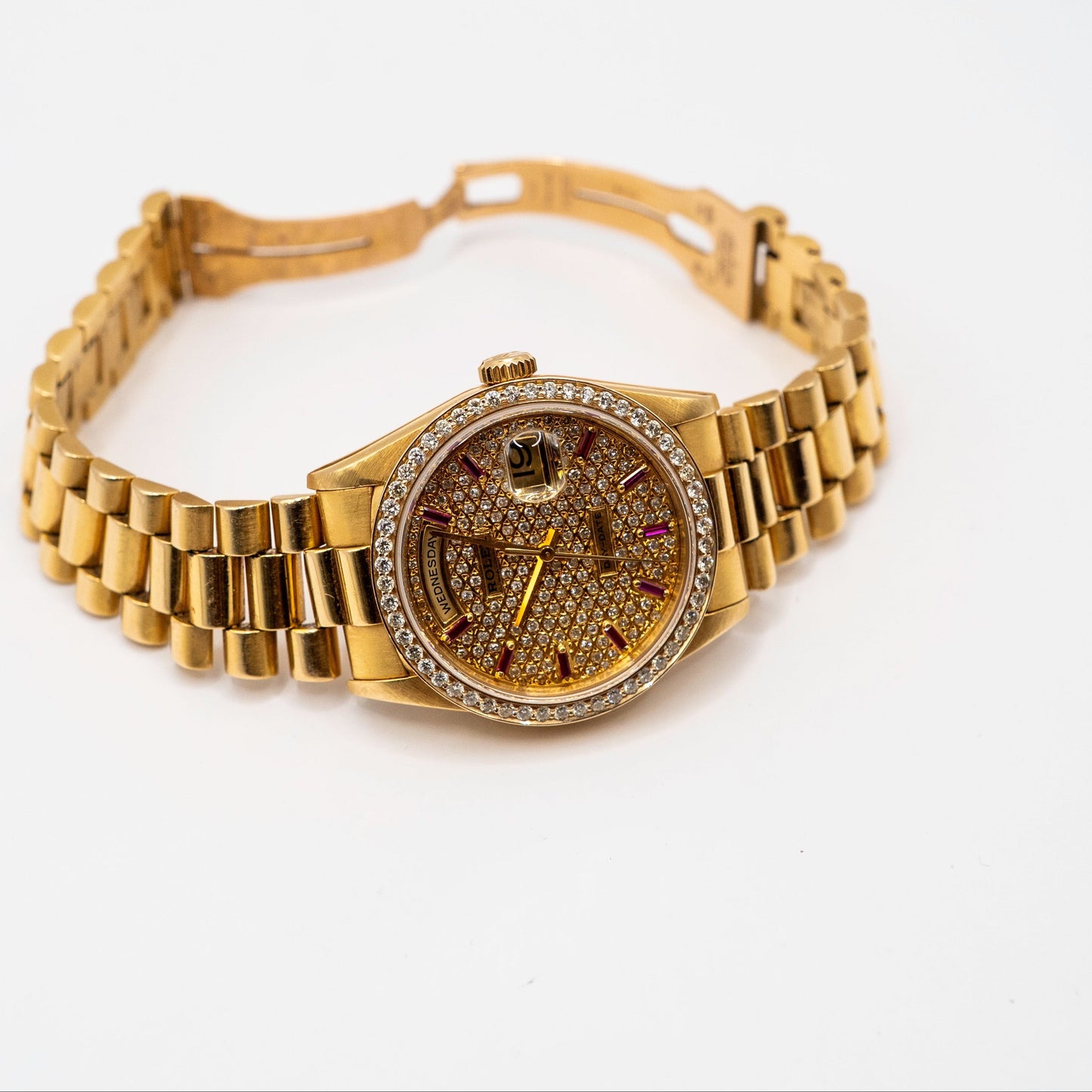 1990’s Rolex day date 36 diamond dial and bezel