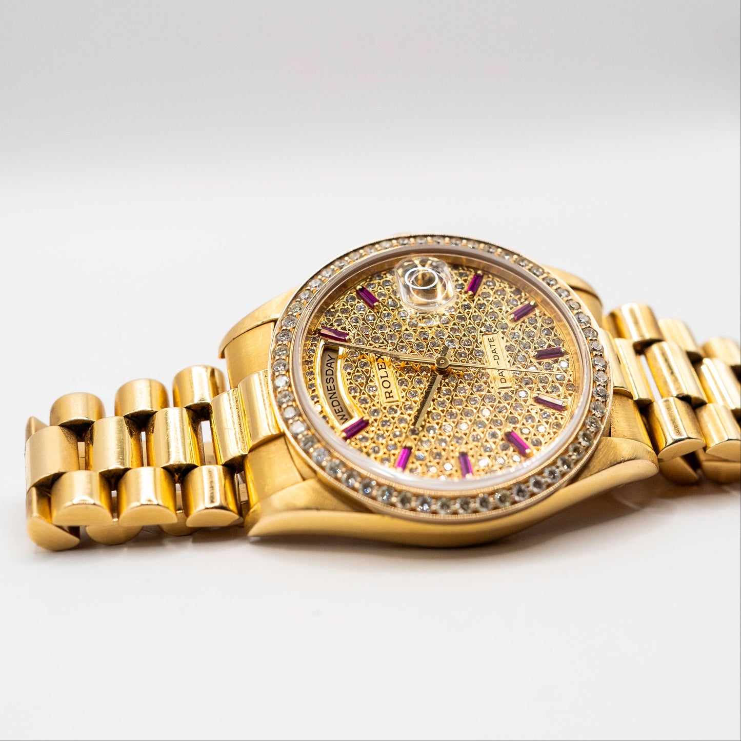 1990’s Rolex day date 36 diamond dial and bezel