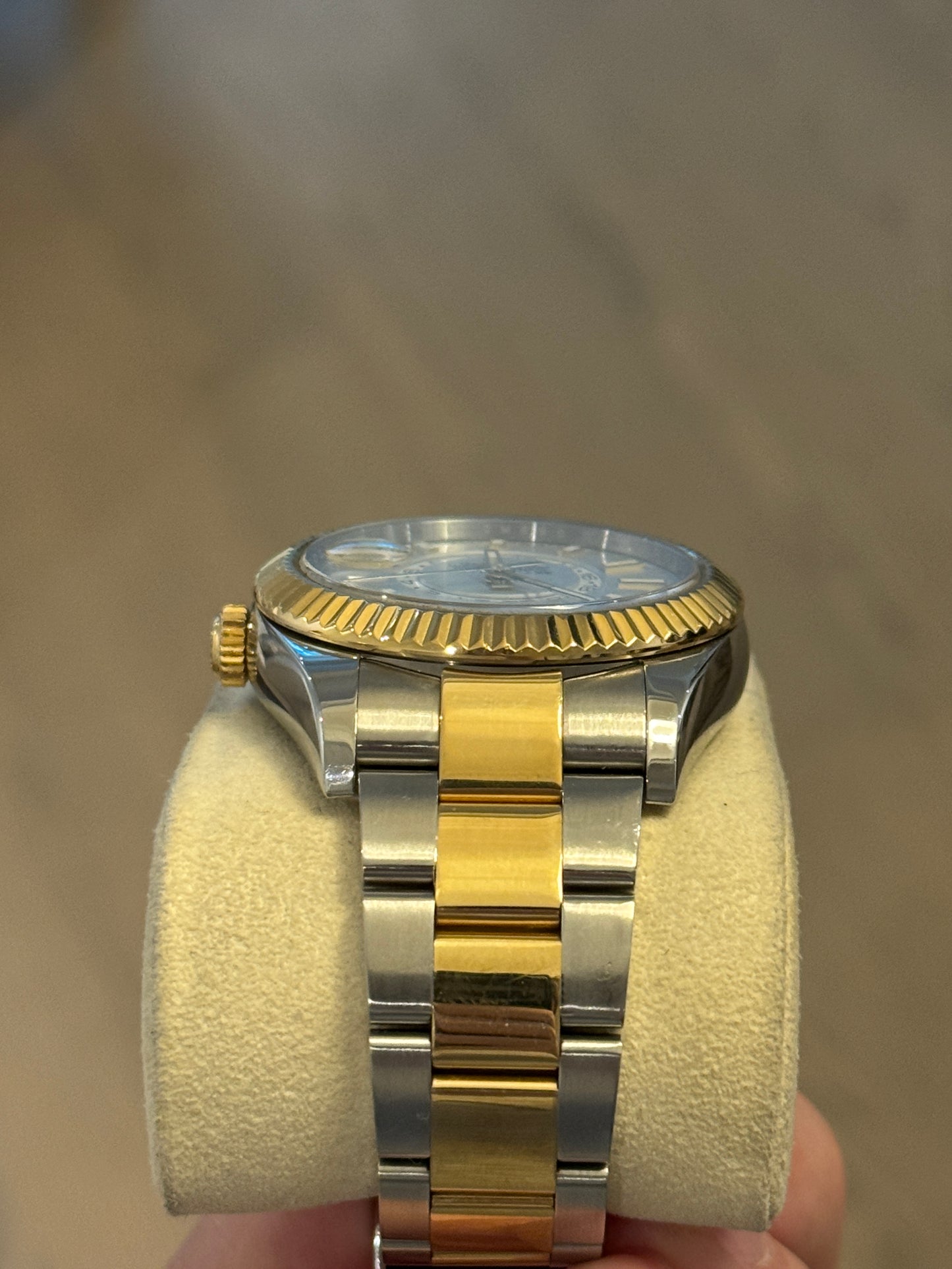 2018 Rolex Sky Dweller two-tone white dial 326933