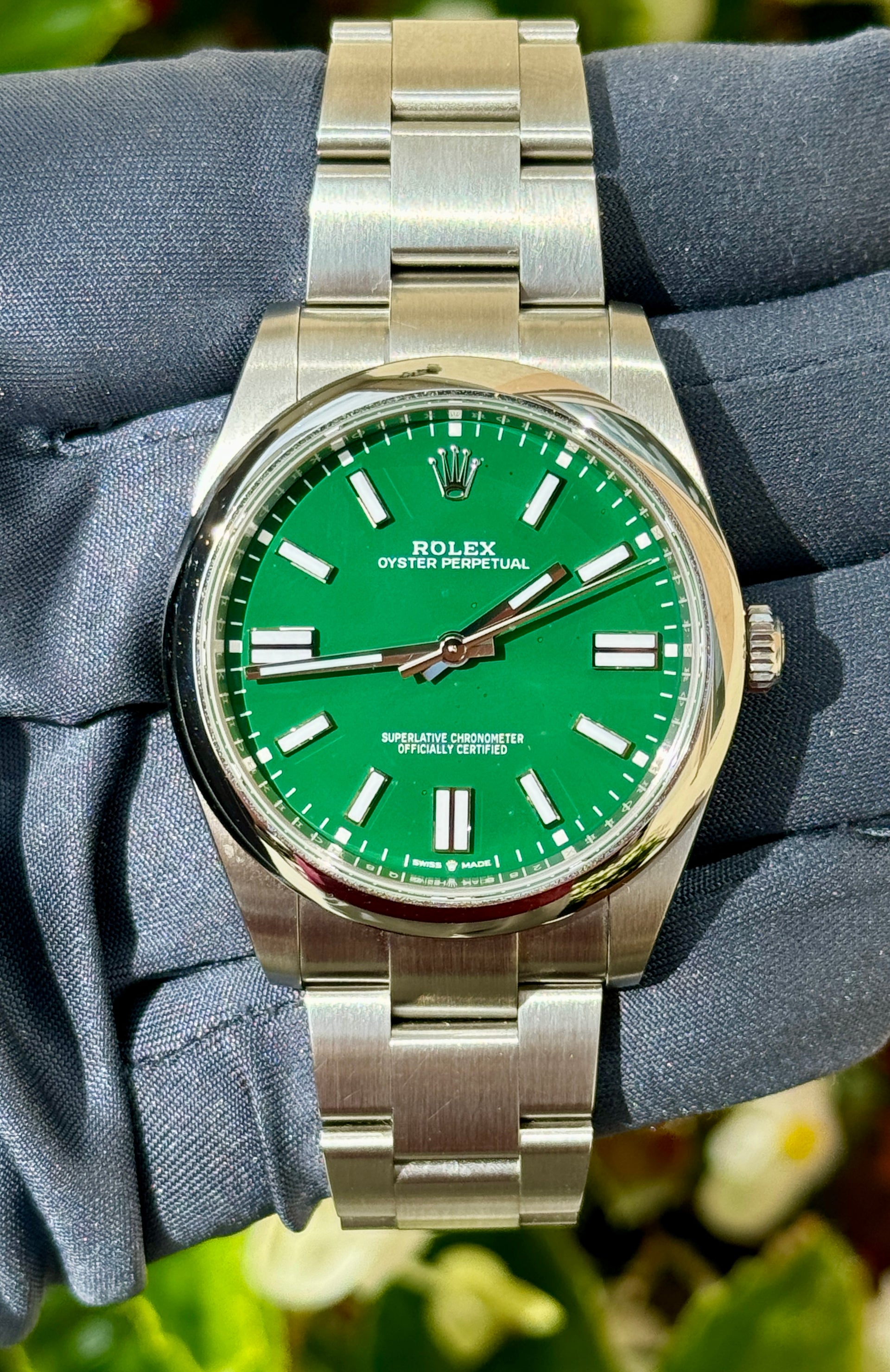 2023 Rolex Oyster Perpetual 41mm Green Dial